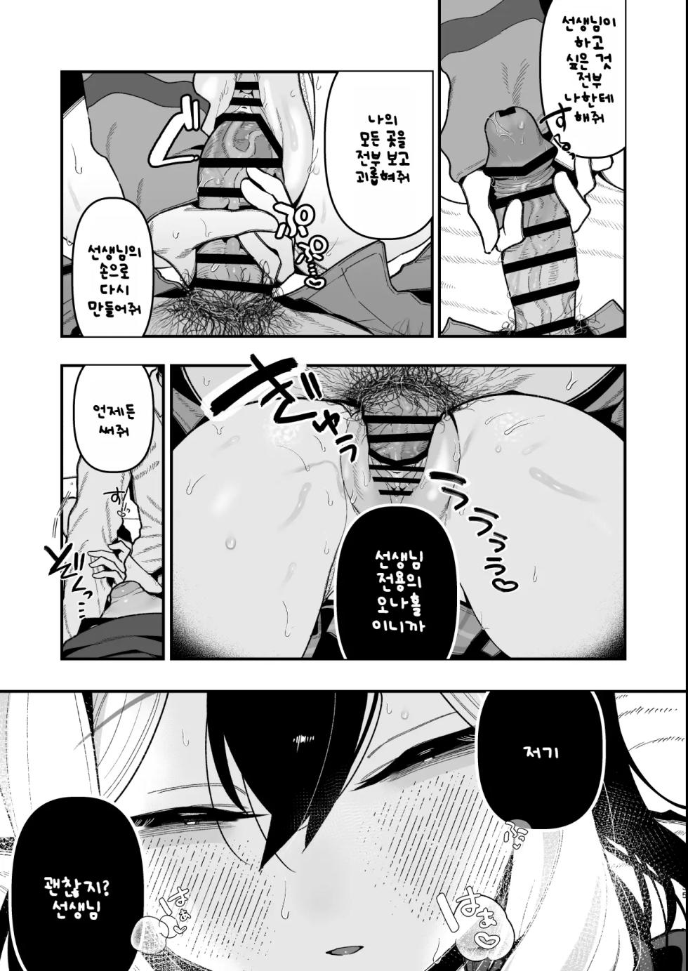 [Hokoriya-san (Okurahokori)] Sensei no Onaho de, Ii yo (Blue Archive) [Korean] [Digital] - Page 36