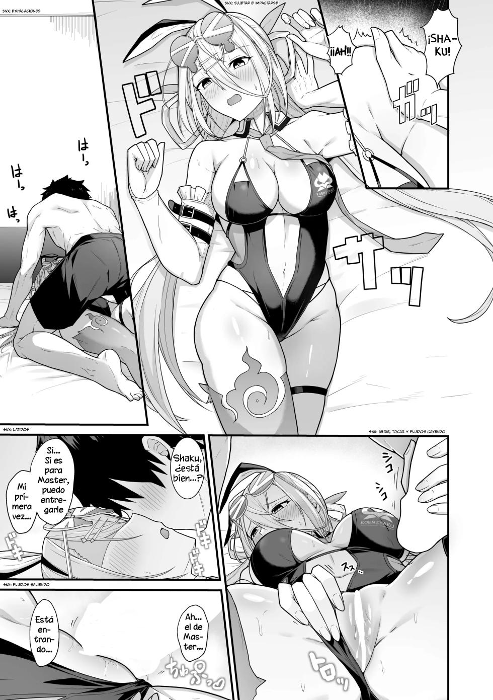 [Natsuzame] Zhuo o Mechakucha ni Shite!!｜¡¡Destrozada Shaku por completo!! (Fate／Grand Order) [Spanish] [La Legión Fantasma] [Digital] - Page 8