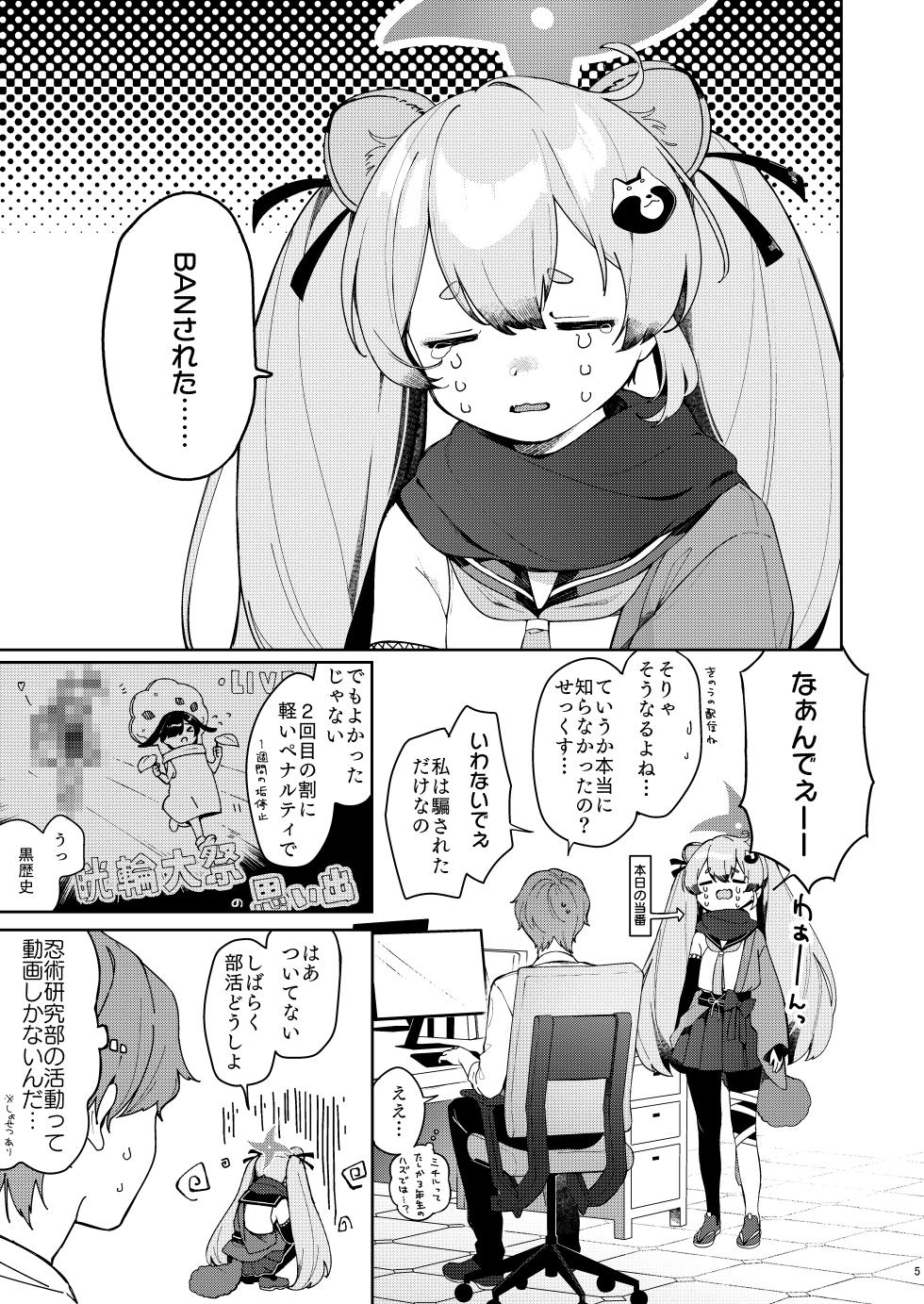[Turuturuodeco (Deco)] Ninja Shoujo no Obenkyou (Blue Archive) [Digital] - Page 4