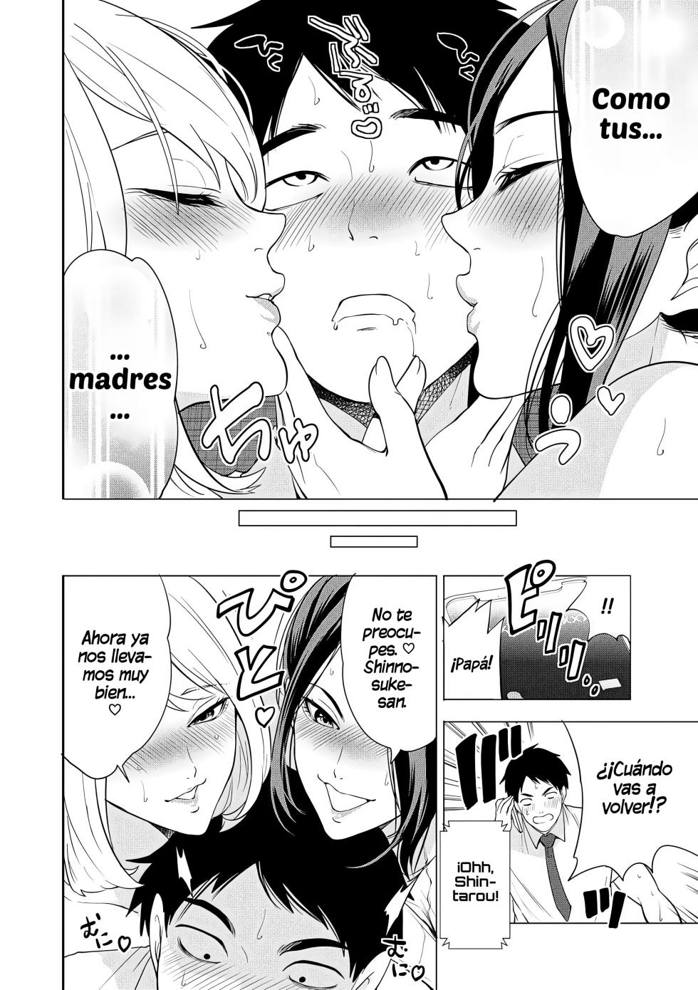[Miyahara Ayumu] Ero Mama ~Erosugiru Hahaoya ga Futari dekita Hanashi~｜Mamis♥Eróticas ~La Historia de Cómo Acabé Teniendo Dos Madres Súper Pervertidas~ [Spanish] [Al chile no sé Scan] [Digital] - Page 40
