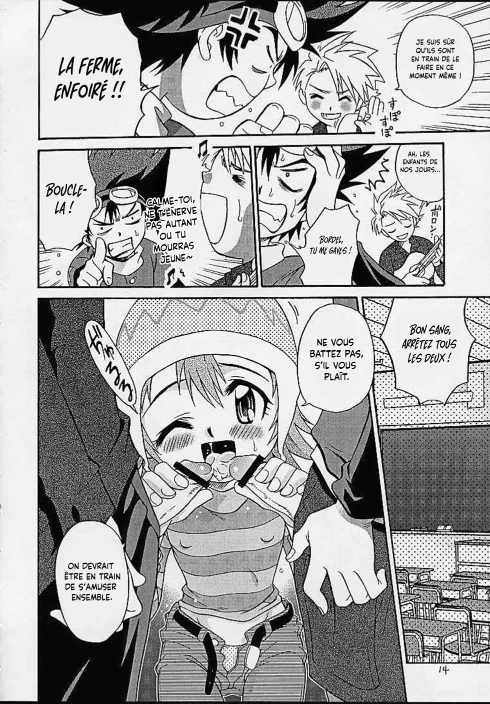 [Studio Tar (Kyouichirou, Shamon)] Jou-kun, Juken de Ketsukacchin.|Joe et son examen de dernière minute (Digimon Adventure) [French] [desudesu] [Digital] Decensored] {Hadess} - Page 13