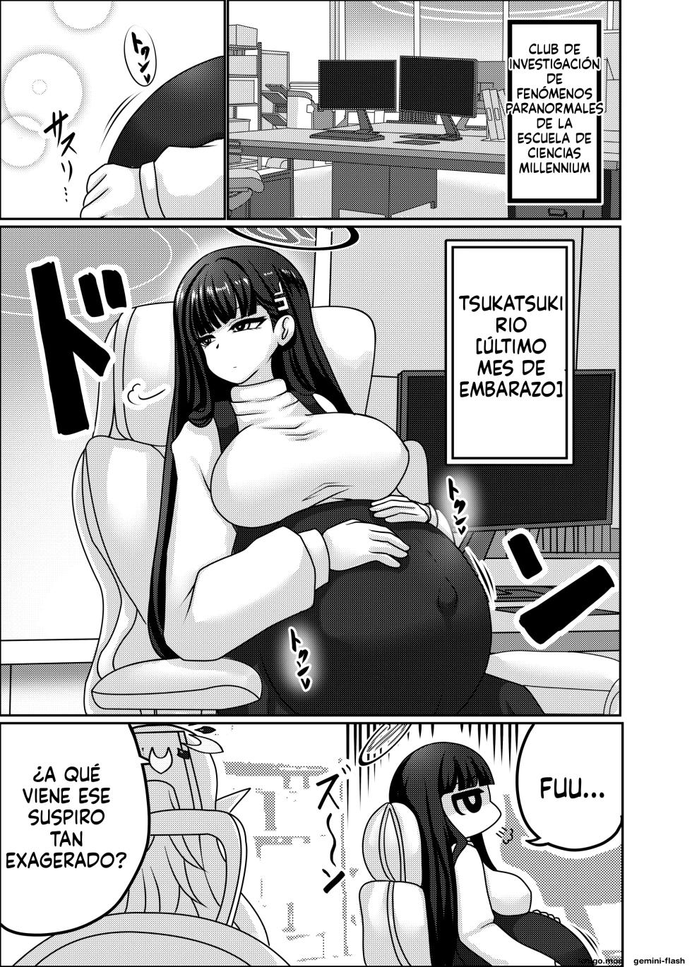 [Bouzen Meiden R (Anago)] Rio "Ringetsu"  | Rio [Último Mes de Embarazo] (Blue Archive) [Spanish] [MTL] [Digital] - Page 2