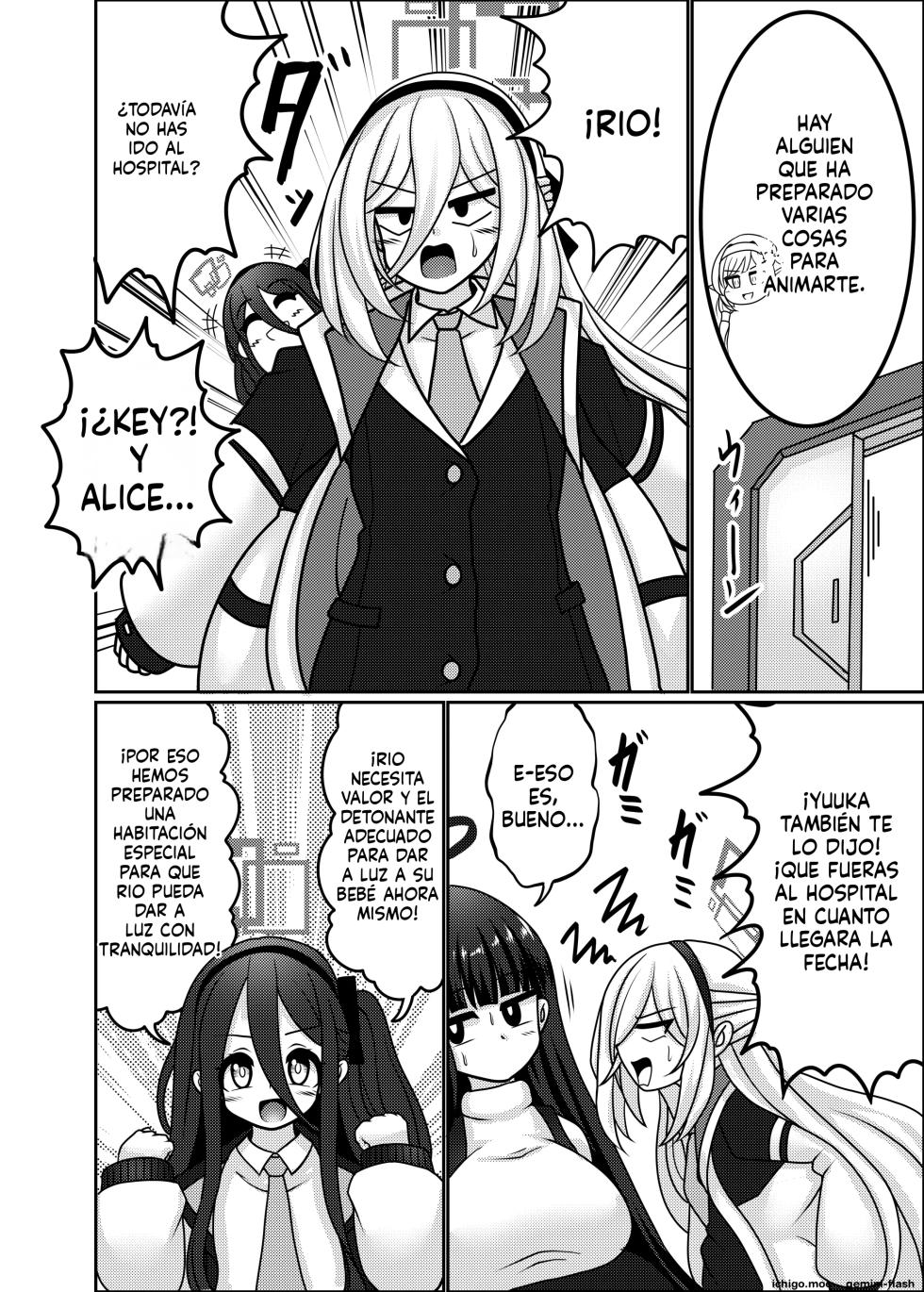 [Bouzen Meiden R (Anago)] Rio "Ringetsu"  | Rio [Último Mes de Embarazo] (Blue Archive) [Spanish] [MTL] [Digital] - Page 5