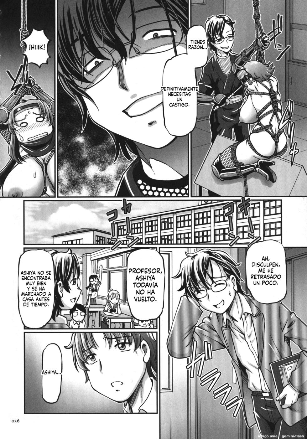 [Sumino Yuuji] JK Ninja Marimo Ninpouchou - Big Tits Ninja MARIMO Nimbas Chapter [Spanish] [MTL] - Page 36