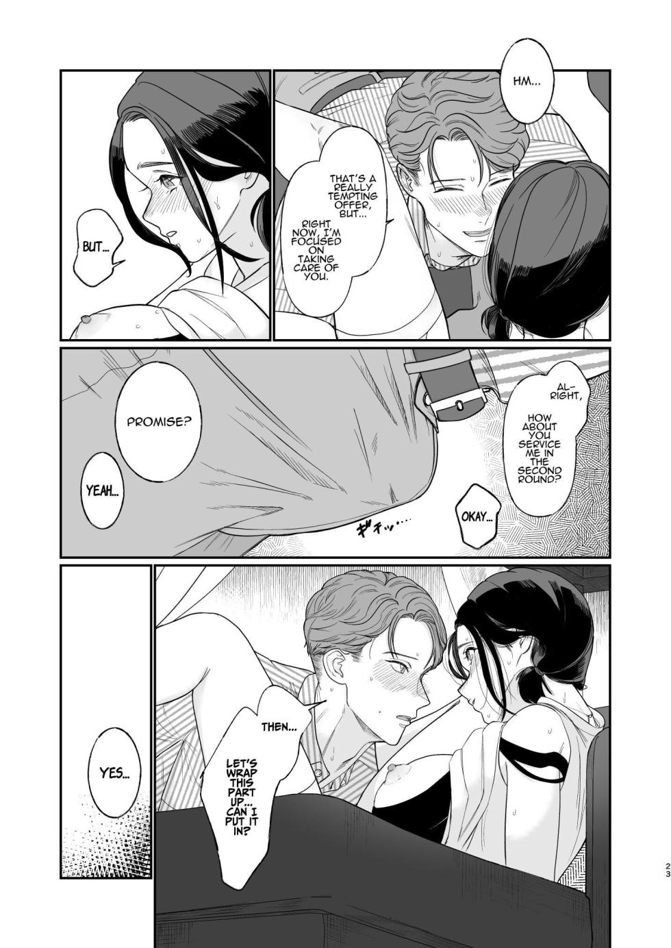 [Momotsuyutou (Nishiyoshiki Kissa)] Two Dreams in One Night [English] - Page 24