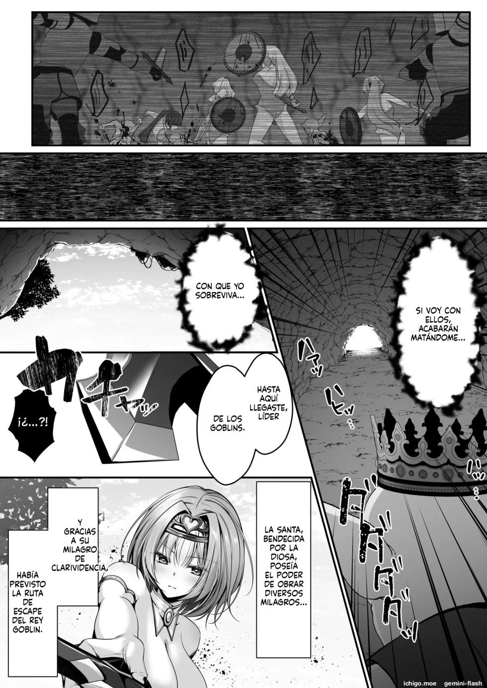 [Seika Kairaku Shoten (Kumakko)] Seijo Reform ~Seijo ni Goblin no Suana o Hakai Sareta node Seijo o Atarashii Suana ni Shimasu~ | COMO LA SANTA DESTRUYÓ NUESTRO NIDO DE GOBLINS, LA CONVERTIRÉ A ELLA EN MI NUEVO NIDO [Spanish] [MTL] [Digital] - Page 5