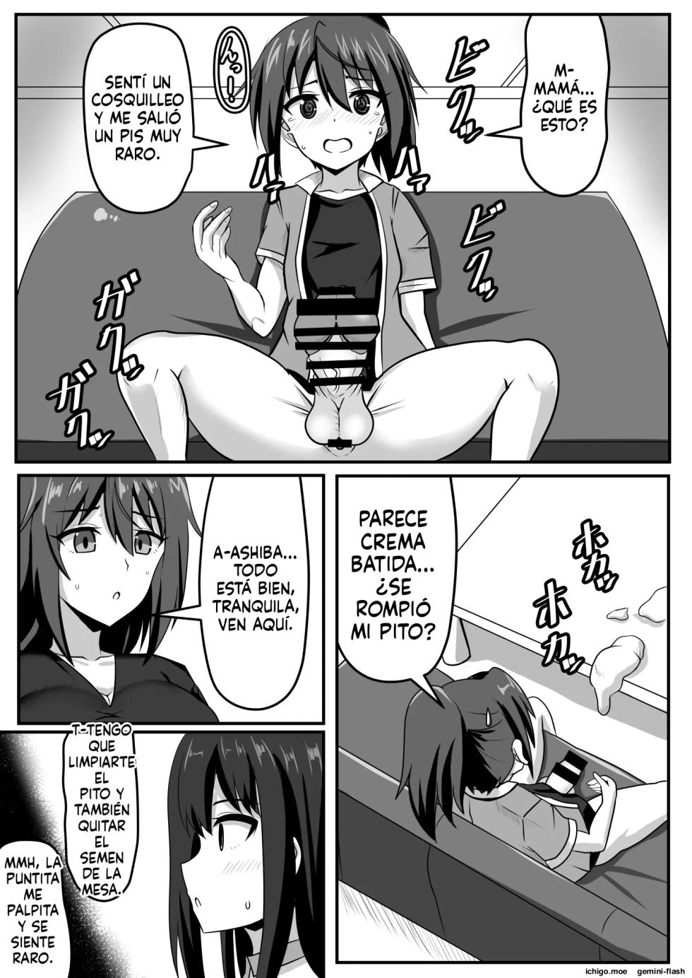 Seitsuu Futanari-chan wa Mama de Doutei o Soushitsu suru (Spanish) MTL - Page 6
