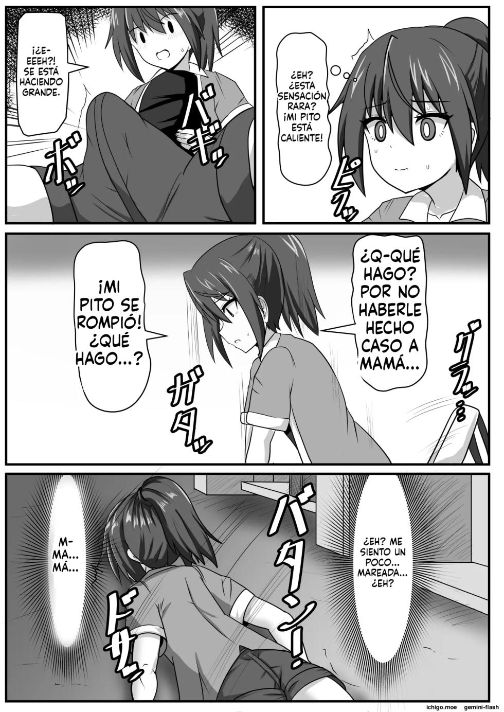 Seitsuu Futanari-chan wa Mama de Doutei o Soushitsu suru (Spanish) MTL - Page 8