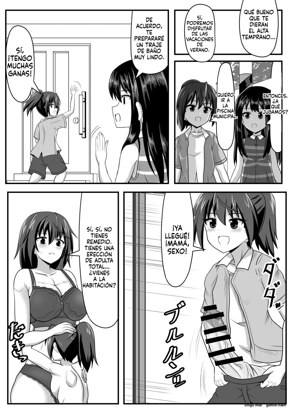 Seitsuu Futanari-chan wa Mama de Doutei o Soushitsu suru (Spanish) MTL - Page 40