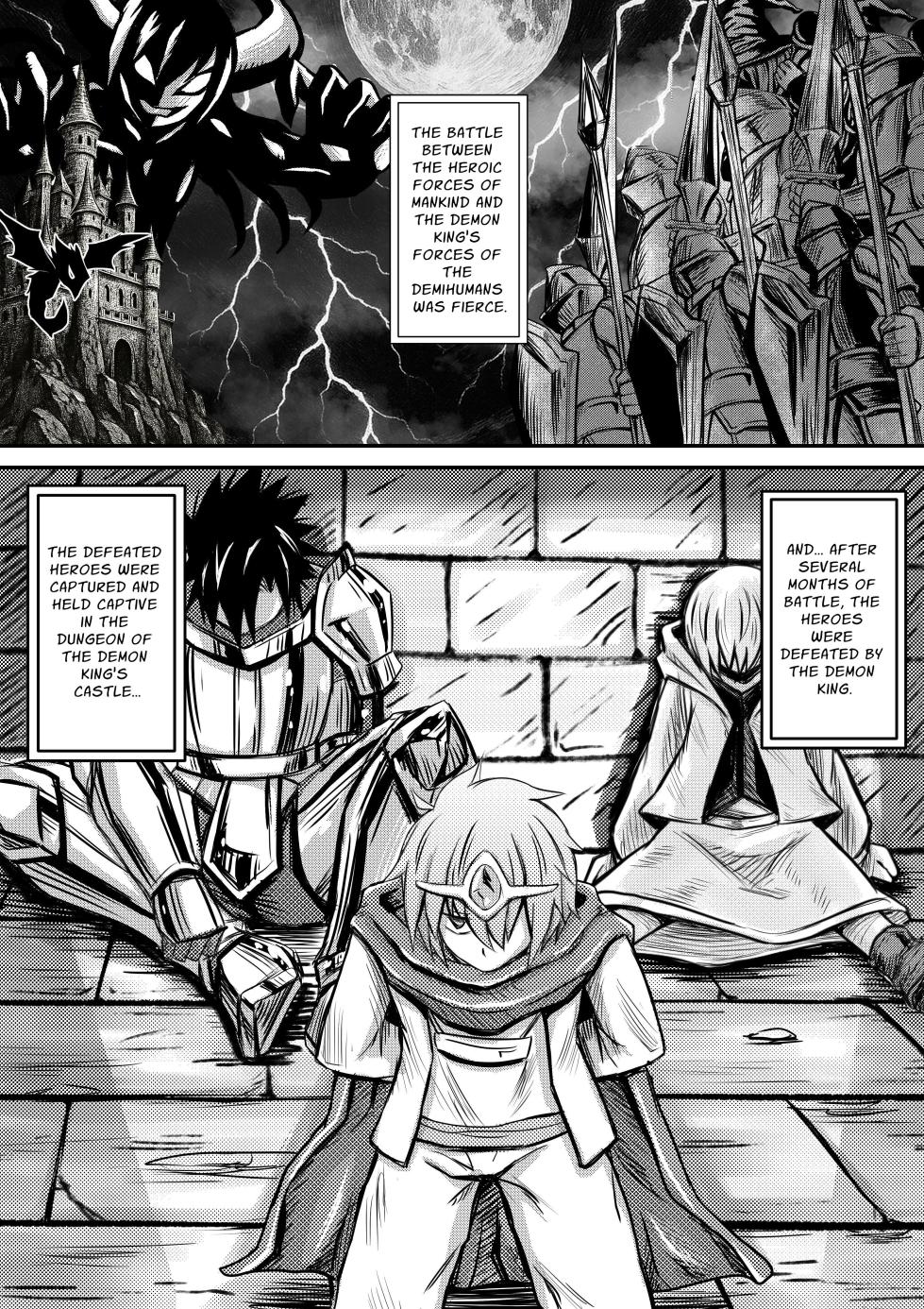 [Bareisho Tarou to Butter Ken (Bareisho Tarou)] Deka Chichi Mazoku wa Ningen no Koto ga Wakaranai kara Yuusha o Kuppuku Saseru Tame ni Ecchi o Shitemiru Koto ni Shita 1 | The Big-Breasted Demons Don't Understand Humans, So They Decide To Bring the Heroes To Their Knees By Having Sex 1 [English] [Penguin Piper] [Digital] - Page 3