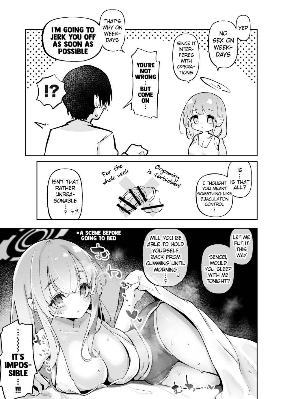 [Wafuerotei (Wafueroi)] Shinkon Eimi to Soku Nuki Doppyun Amaama Seiyoku Kanri Seikatsu | Newlywed Eimi and The Instant Cum Shot, The Lovey-Dovey Libido Control Sex Life (Blue Archive) [English] [Digital] - Page 6