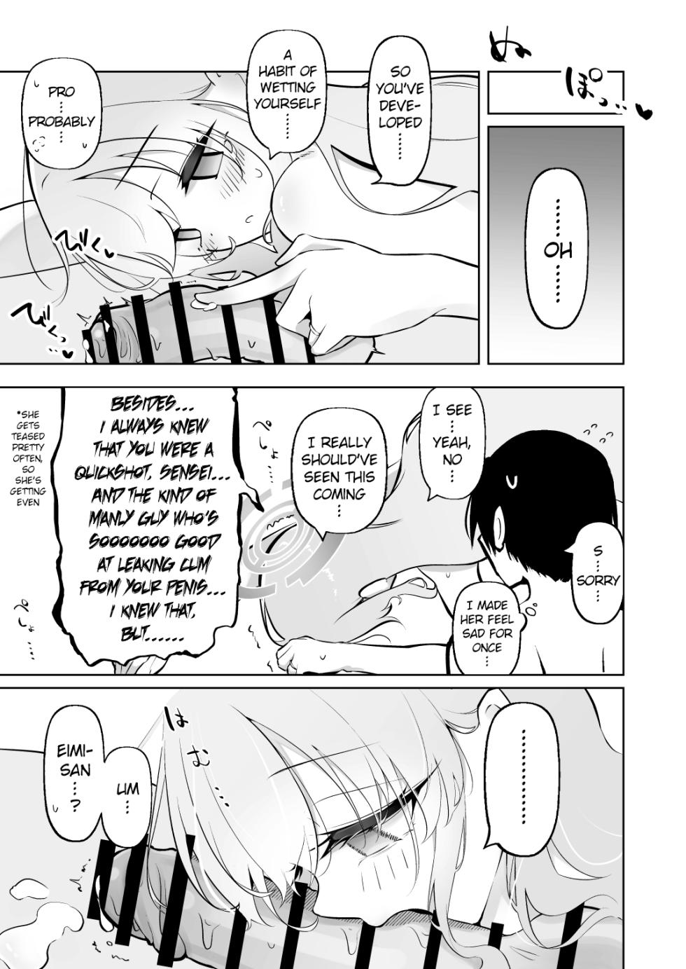 [Wafuerotei (Wafueroi)] Shinkon Eimi to Soku Nuki Doppyun Amaama Seiyoku Kanri Seikatsu | Newlywed Eimi and The Instant Cum Shot, The Lovey-Dovey Libido Control Sex Life (Blue Archive) [English] [Digital] - Page 22