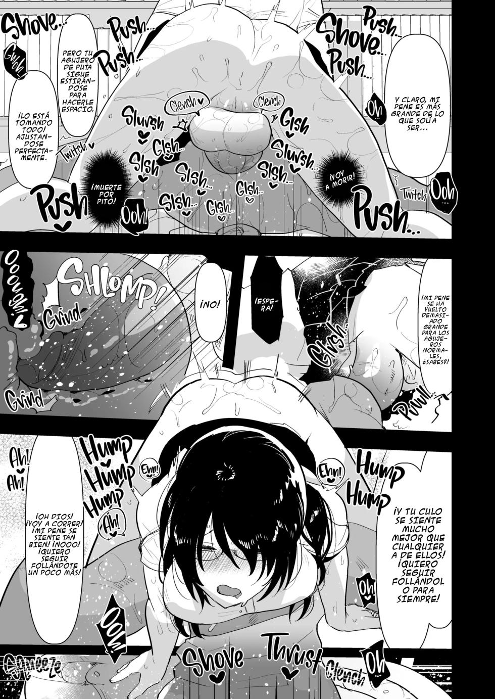 [Aimaitei (Aimaitei Umami)] Yarichin (Moto) no Ore ga Jimi de Otonashii Kanojo (Kyonyuu) no Futanari Dekachin ni Dohamari Shiteru Hanashi {Spanish} {EbisuTraslade - Winder} {Digital} - Page 16
