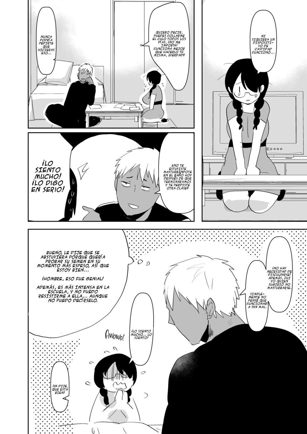 [Aimaitei (Aimaitei Umami)] Yarichin (Moto) no Ore ga Jimi de Otonashii Kanojo (Kyonyuu) no Futanari Dekachin ni Dohamari Shiteru Hanashi {Spanish} {EbisuTraslade - Winder} {Digital} - Page 25