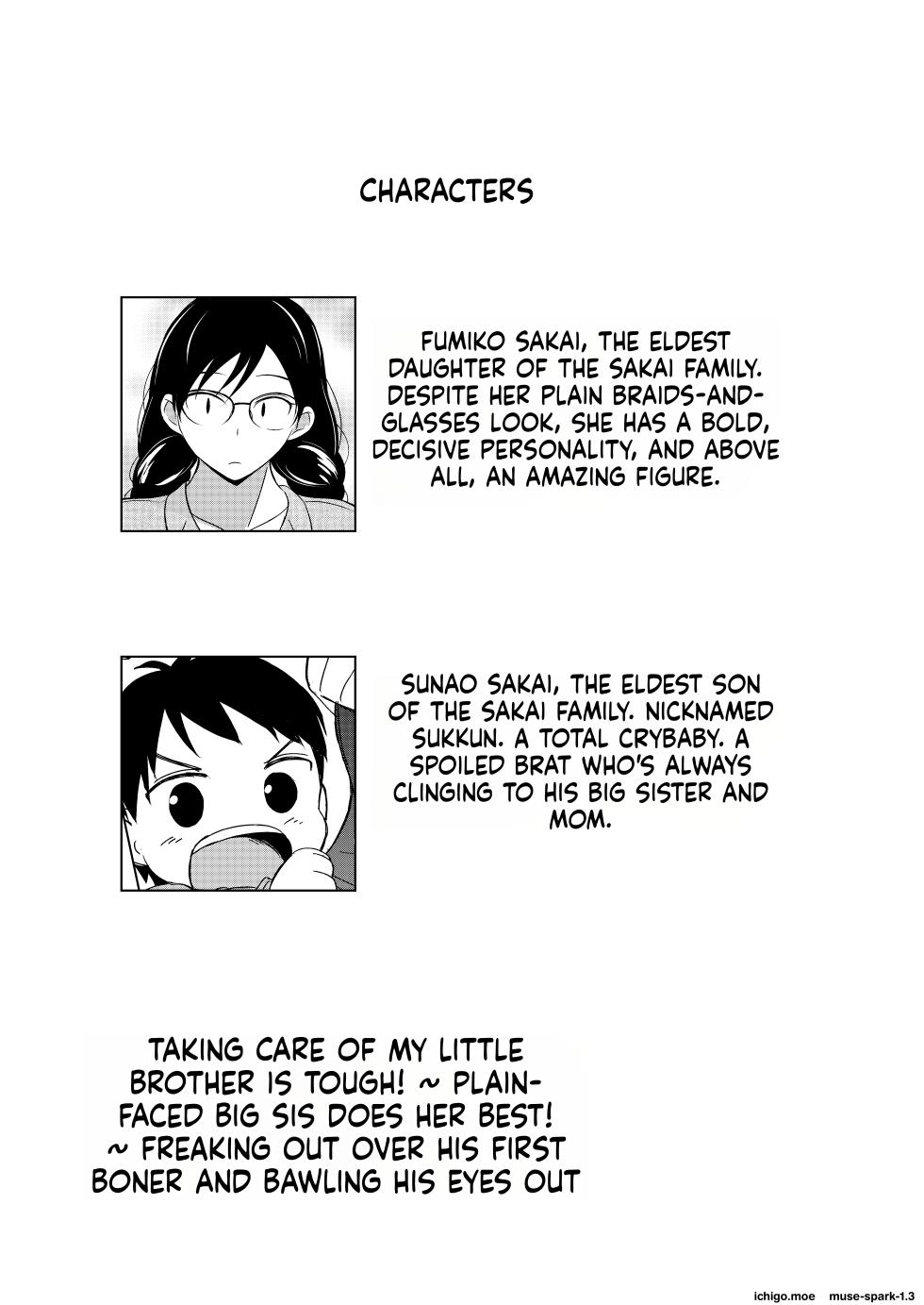 [Red boro (Aitoka Nantoka)] Jimi-gao Onee-chan Ganbaru! ~Hajimete no Bokki ni Odoroite Gyan Naki suru Otouto no Osewa wa Taihen!~ - Page 3