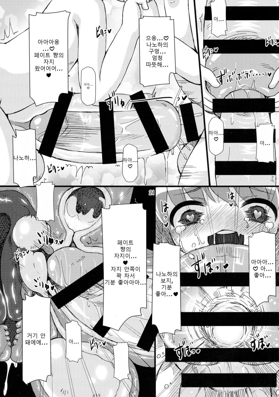 (C87) [Hakujira Uminekodan (Shimuu)] Lolibote Nanoha Bitch BREAK-f | 로리보테나노하빗치 BREAK-f (Mahou Shoujo Lyrical Nanoha) [Korean] - Page 21