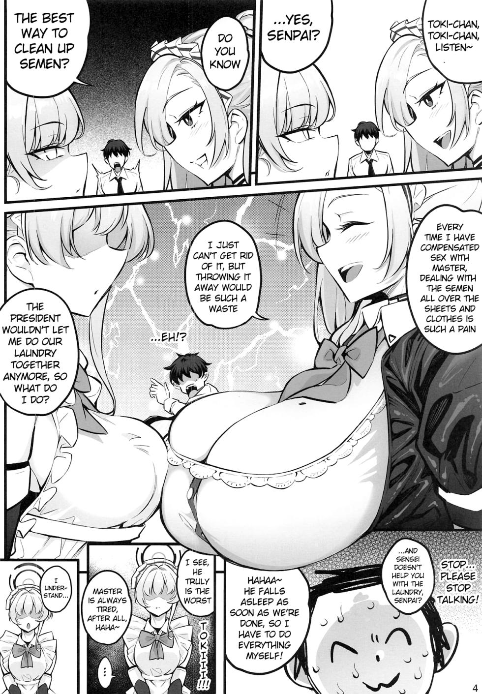 (C108) [Oppai Baibai (Yosomono)] C&C no Buin to... Ii Koto Shichau | Doing Something Lewd... With C&C Members (Blue Archive) [English] - Page 4