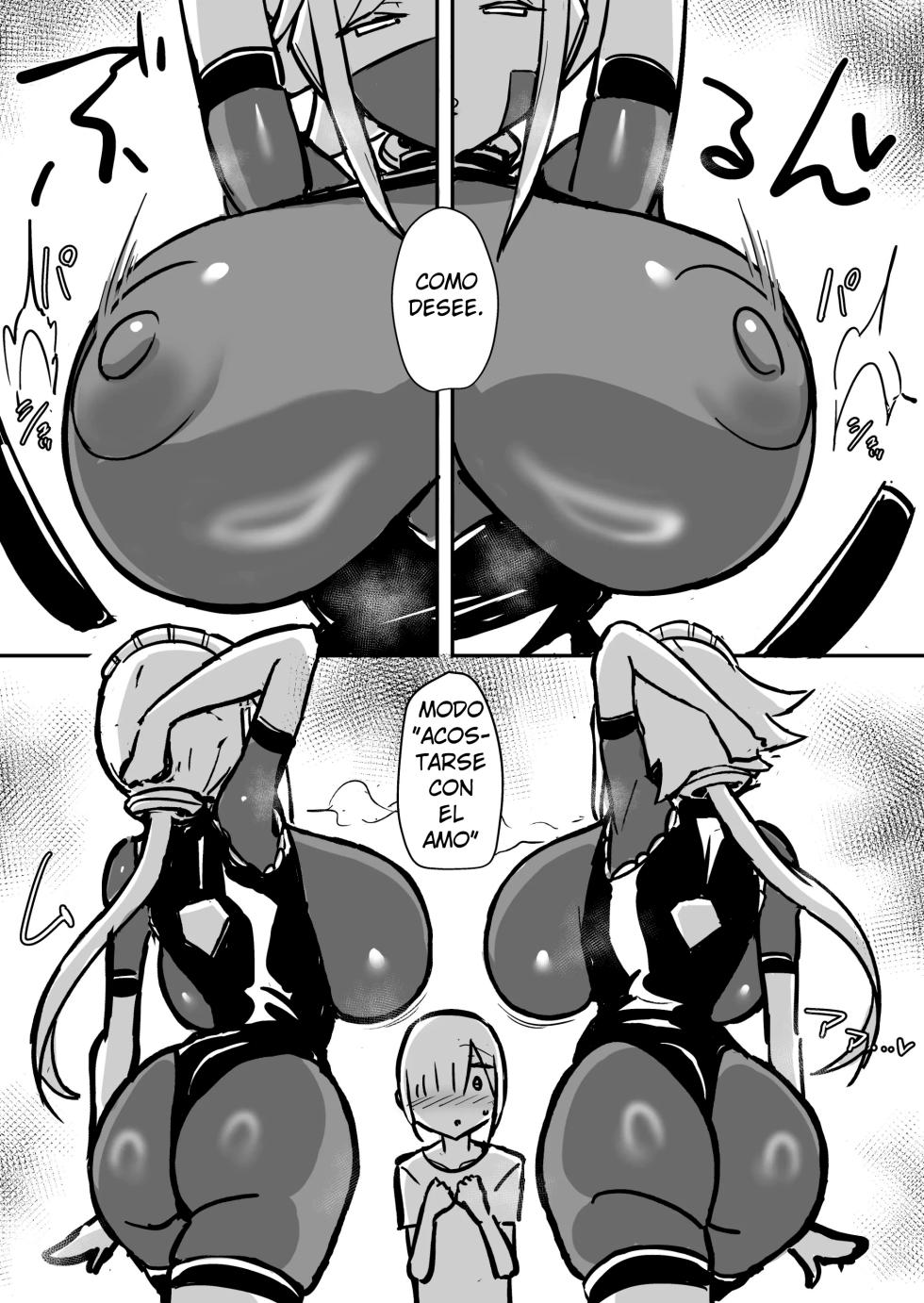 [Starmine18 (HANABi)] Maso Chiryou Android kara Nigerarenai Junbigou｜Sin Escapatoria del Trato Masoquista de las Androides [Spanish] [NumeritoScan] [Digital] [MTL] - Page 14