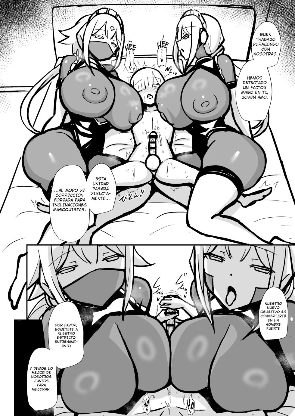 [Starmine18 (HANABi)] Maso Chiryou Android kara Nigerarenai Junbigou｜Sin Escapatoria del Trato Masoquista de las Androides [Spanish] [NumeritoScan] [Digital] [MTL] - Page 23