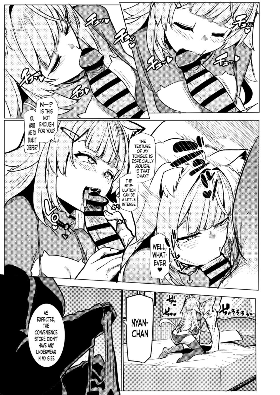 [Hitsuji Kikaku (Muneshiro)] Osucollab OC| Offcollab OC (Nekomata Okayu, Rindo Chihaya) [English] [LuxuriaRex] [Digital] - Page 9