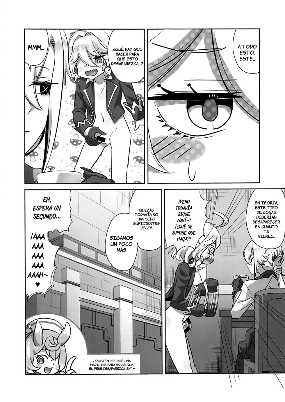 (C104) [Can Do Now! (Minarai Zouhyou)] Doushite Boku ni Ochinchin ga Haete Irundai!?  | ¡¿Por qué me creció un pene?! (Genshin Impact) [Spanish] [La Qiqi que traduce] - Page 19