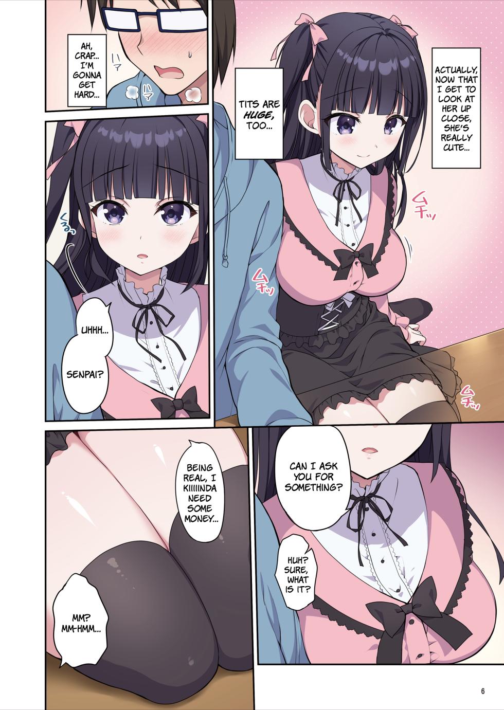 [Maritozzo (Kiduki Erika)] Azatokute Kawaii Jirai-kei Joshi ni Seishi mo Okane mo Chuuchuu Saremashita | This Cunningly Cute Jirai-kei Girl Is Gonna Suck Me (And My Wallet) Dry! [English] [The People With No Name] - Page 7