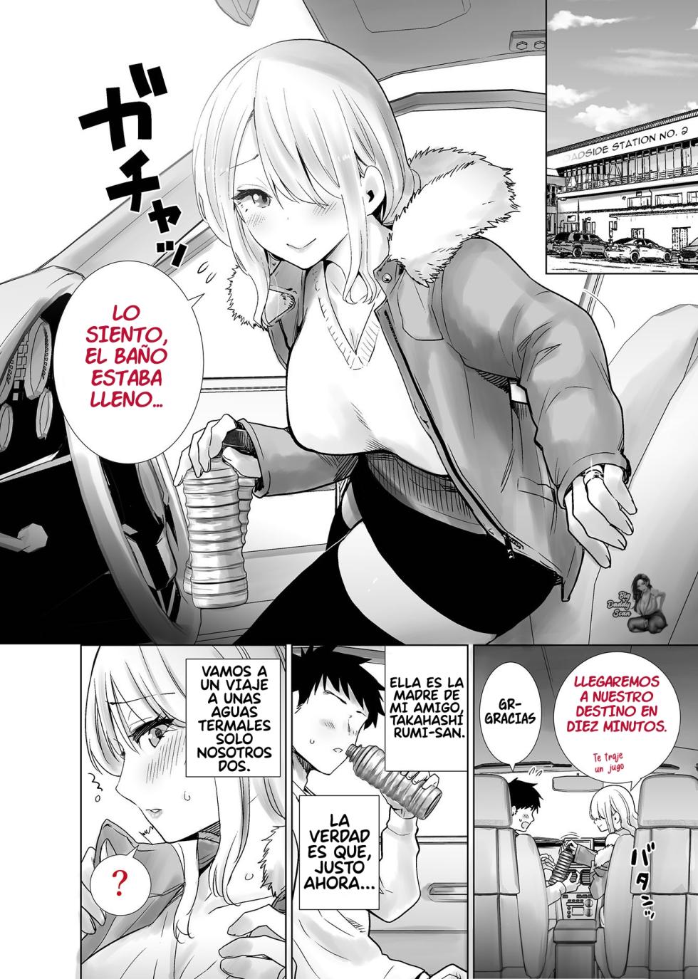 [RK-2] Tomodachi no Mama ga Boku no Dekachin Ikimakutta Onsen Ryokou｜La Madre De Mi Amigo Que Se Vino Sobre Mi Gran Polla En Un Viaje A Unas Aguas Termales [Spanish] [BigDaddy Scan] - Page 2