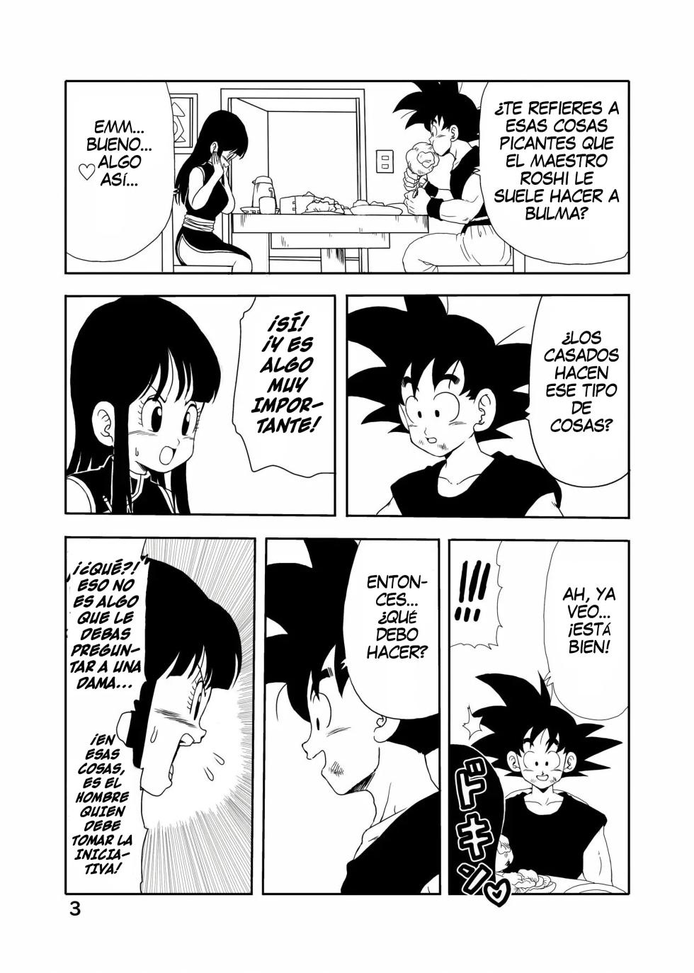 [Monkees (YoungJiJii)] Chichi to Gokuu｜Milk y Gokú (Dragon Ball) [Spanish] [Equipo Tiburon Demonio] [Digital] - Page 4