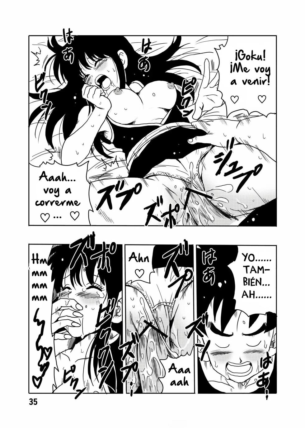 [Monkees (YoungJiJii)] Chichi to Gokuu｜Milk y Gokú (Dragon Ball) [Spanish] [Equipo Tiburon Demonio] [Digital] - Page 36