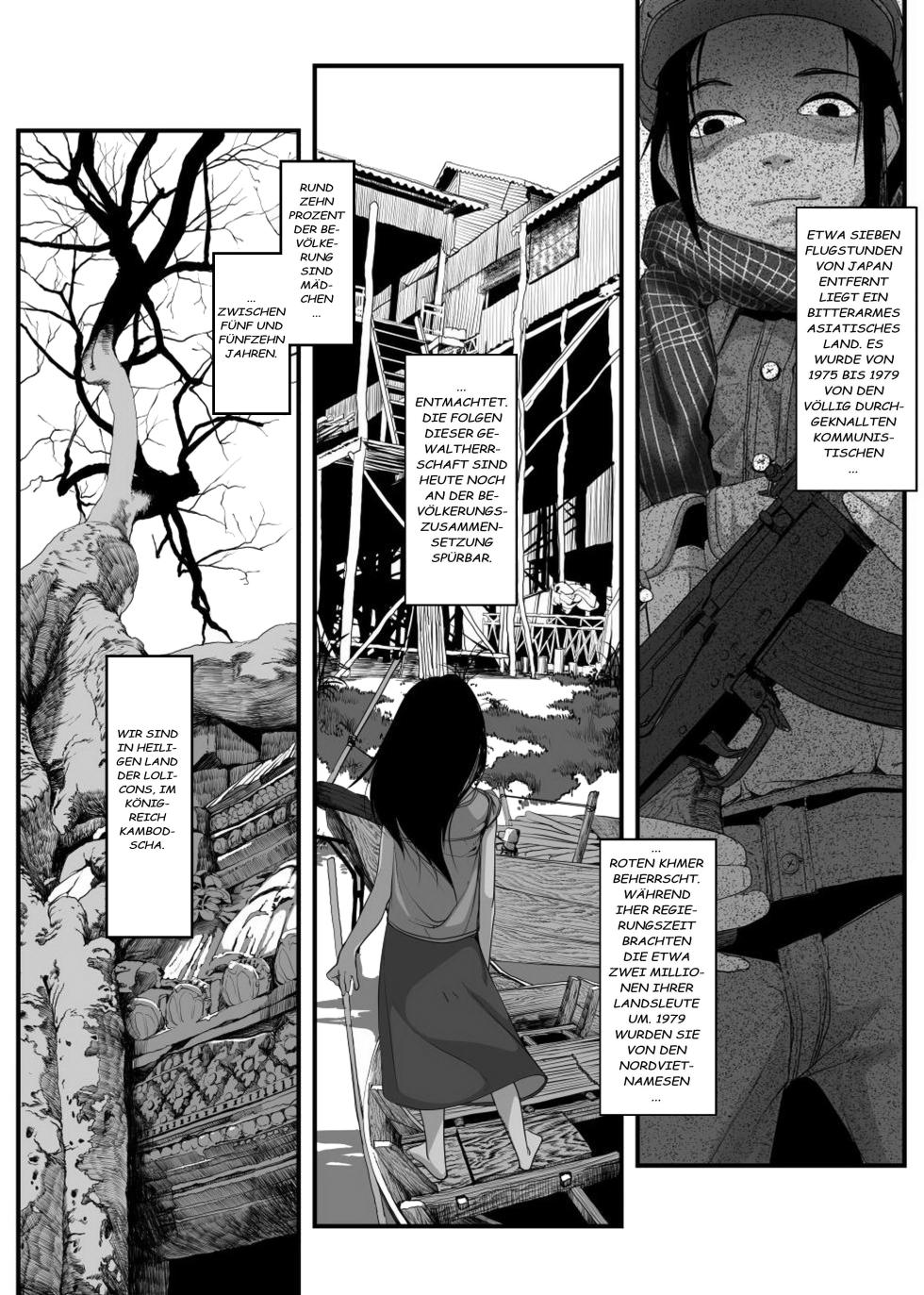 [Haien Kikan (Numata Shizumu)] Asia no Hinminkutsu de Hounyou Tousatsu Shitetara Tsurutsuru Omanko Kaeta [German] [Decensored] - Page 2