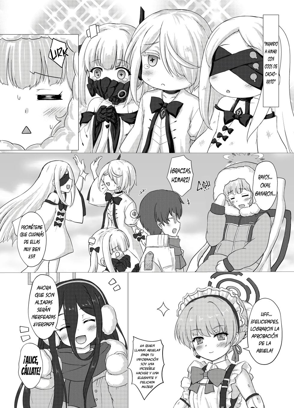 [Newtype Kenkyuujo (Kotowari)] Watashi-tachi, Schale de Osewa ni Narimasu｜Al Cuidado de Sensei (Blue Archive) [Spanish] [All-cups] [Digital] - Page 5