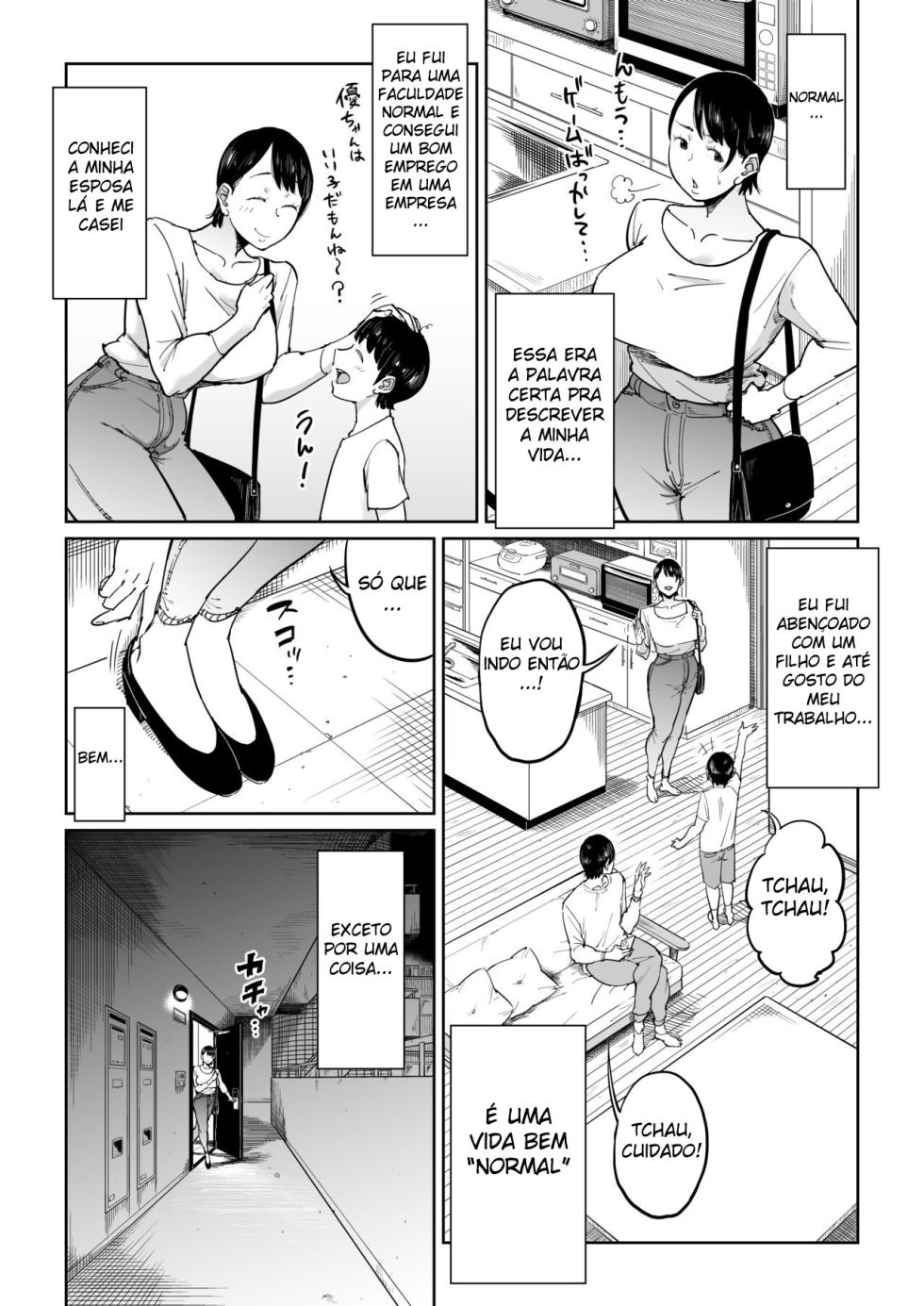 [Shioji] Tsuma ga Netorarete Iru Koto o Ore wa Shitte Iru [Portuguese-BR] - Page 3