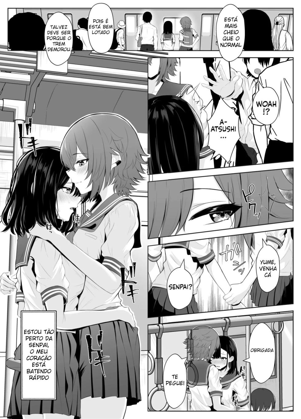 [Kuroshiba Suko] Soushitsu Kanojo ~Kioku o Ushinatta Kanojo wa Onna Senpai ni Netorareta~ [Portuguese-BR] - Page 40
