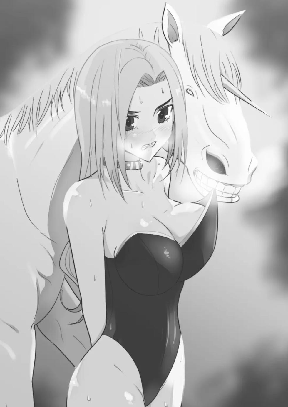 Female knight who fucked by her own steed - Page 2