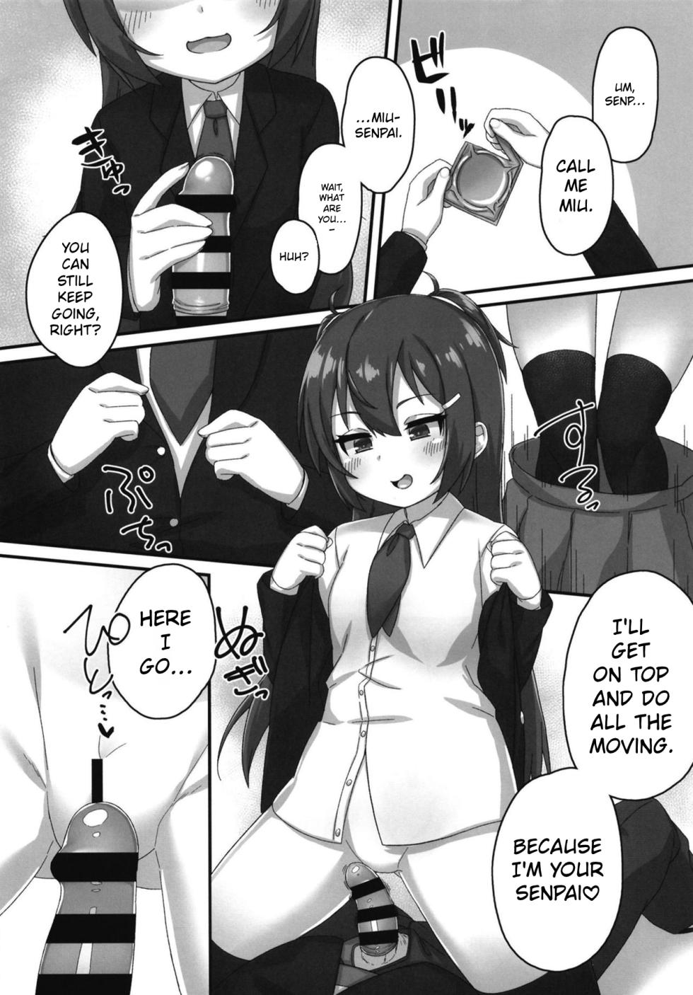 [Gensou Mikan (Kirimia)] Chibikko Senpai JK no Otona na Shigoki | Chibi Senpai's High School Hazing [English] [Bratty JK Scans] [Digital] - Page 10