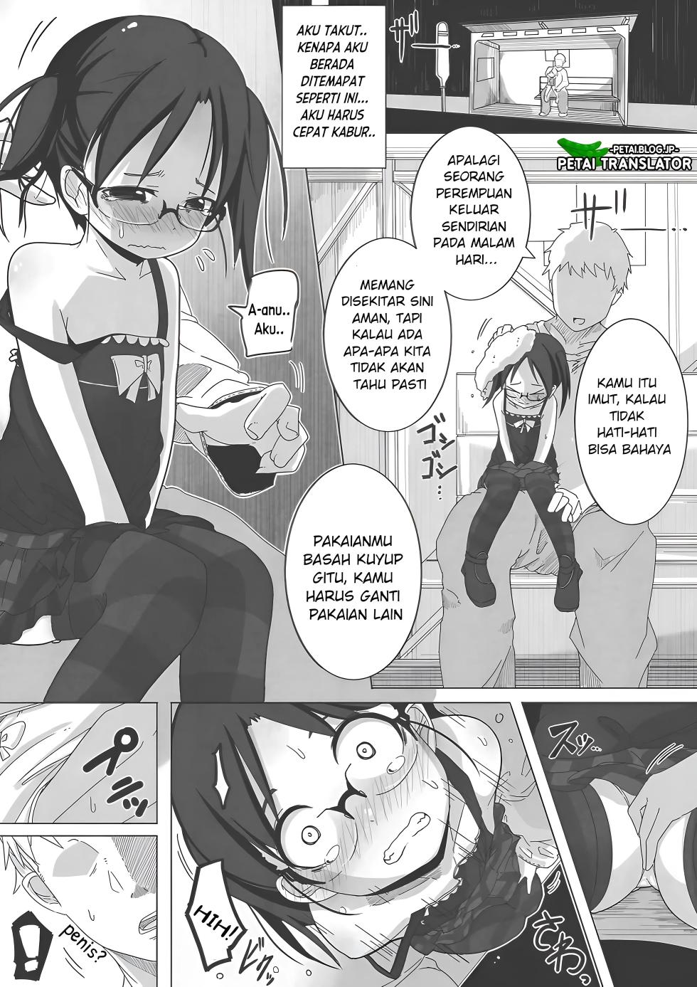 [Egao ga Ichiban (Tsukusun)] Ame Nochi Kankan | Menodai di Tengah Hujan [Indonesian] [Digital] - Page 5
