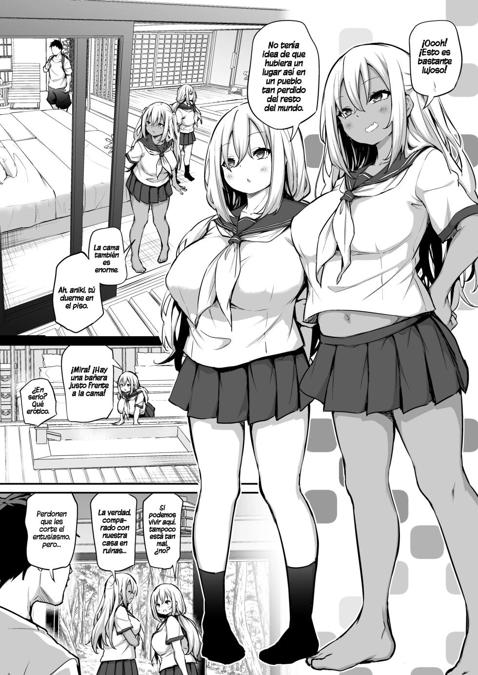 [Airandou] Imouto Haramasenai to Derarenai Shima 2｜La Aldea de la que No Puedes Salir a menos que Dejes Embarazadas a tus Hermanas Menores [Spanish] [Al chile no sé Scan] - Page 5
