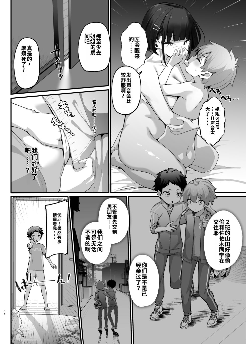 [Jajujo (Jovejun.)] if Boku to Gasatsu na Onee no Seiyoku Shori Seikatsu ~Onee-chan wa Dare no Mono!? Hen~ [Chinese] [ai渣翻] [Digital] - Page 34