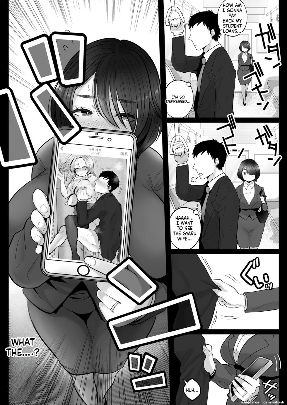 [Nezumi no Haha (Nezumi Nobo)] Jimi-tsuma-san to Gyaru-tsuma-san, Hitozuma Tetsudou Nobori-iki - Page 28