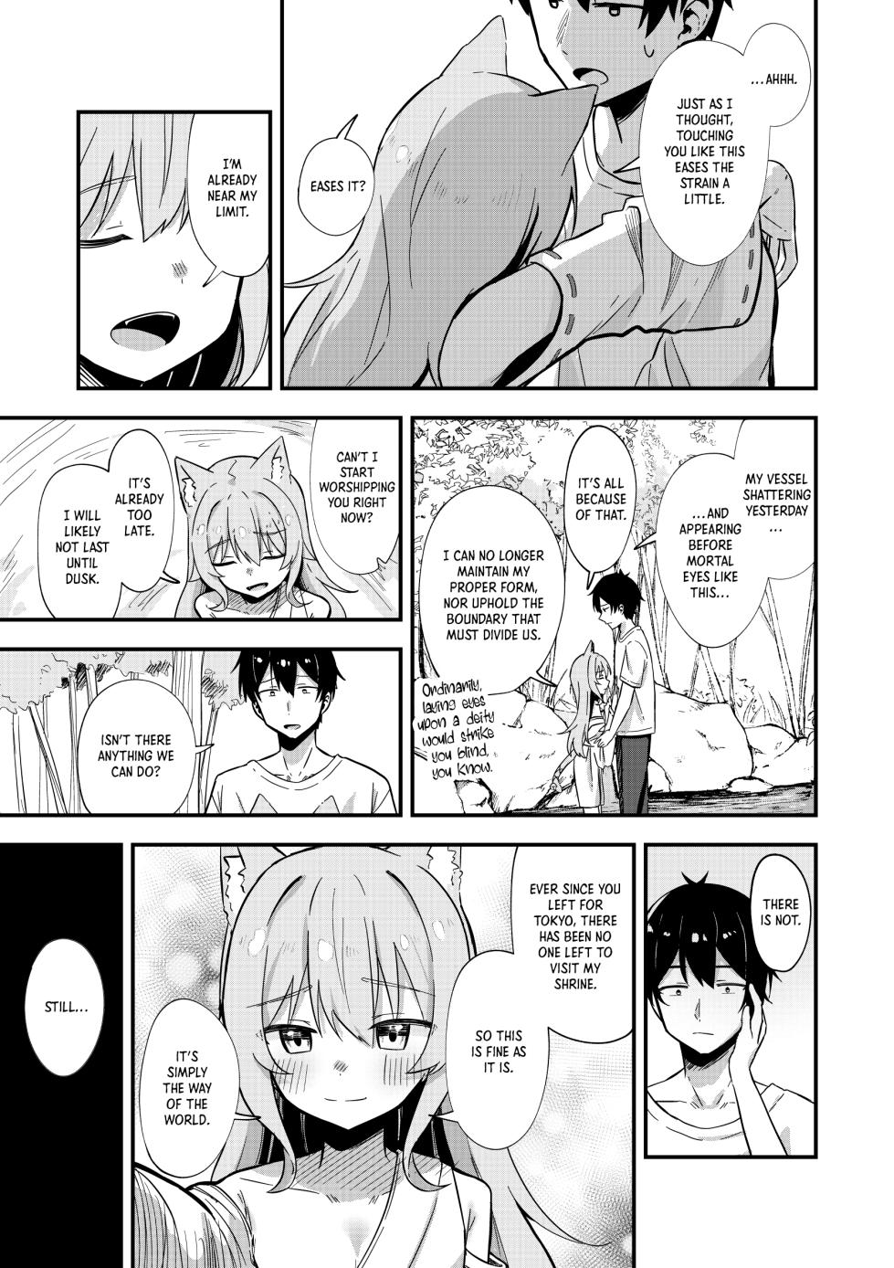 [Nechosuke. (Yakimochi)] Kiekake no Chippai Nekogami-sama ~Saigo wa Tappuri Tanoshimasete Morau kara no~｜A Fading Flat-Chested Cat Goddess: One Last Wild Night to Remember  [English] [Crystallized] [Digital] - Page 16