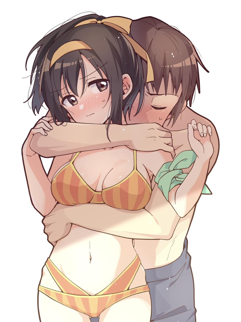 (C106) [Niwatoritowani (Taiki)] Mizugi Ponyta ja Shikatanai! | Swimsuit & Ponytail, Is Unavoidable! (Suzumiya Haruhi no Yuuutsu) [English] [CCCdoujins Translations] - Page 24
