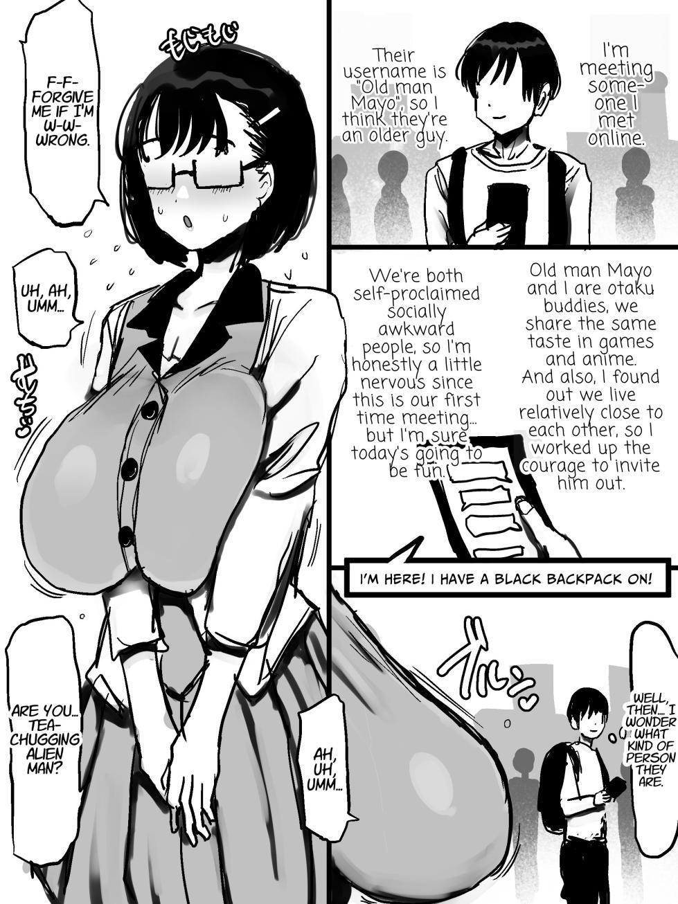 [Marimo Extension (Marimofu)] Net de Shiriatta Jimi Megane Bakunyuu to Otomodachi Koubi Shichau Hanashi | Friend Sex with the Huge-Breasted Plain Bespectacled Babe I Met Online [English] [MayoTL] - Page 2