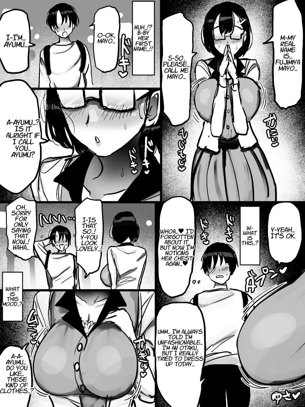 [Marimo Extension (Marimofu)] Net de Shiriatta Jimi Megane Bakunyuu to Otomodachi Koubi Shichau Hanashi | Friend Sex with the Huge-Breasted Plain Bespectacled Babe I Met Online [English] [MayoTL] - Page 7