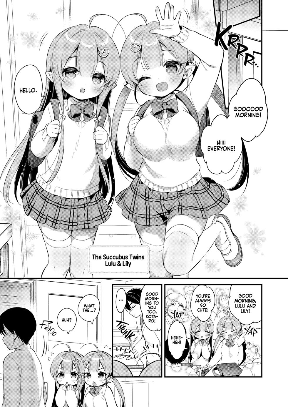 [Usashiro Mani] A Snack of the Succubus Sisters [English] [J18] [Uncensored] - Page 2