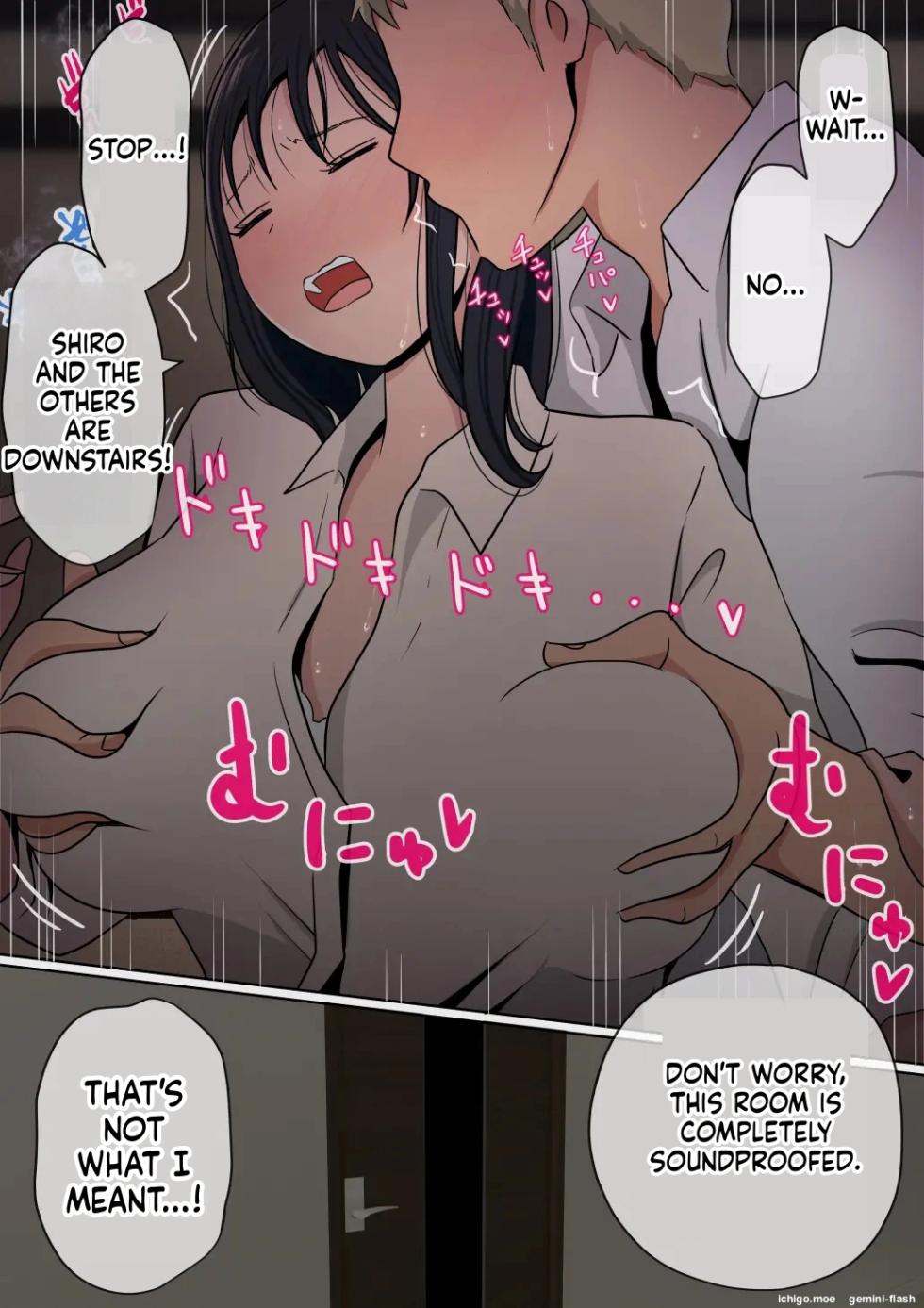 [Akahon Akamoto] Ore no Kyonyuu Kanojo ga, Yarichin ni Ie no Naka de NTR [MTL] - Page 9