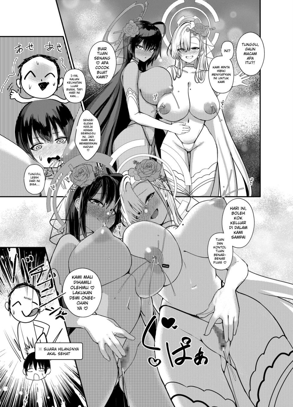 [Awa no Chikara (Kibouou Soap)] Shota Sensei no Seishori Touban Nisshi ~Millennium Gakuen C&C Ichinose Asuna Kakutate Karin Hen~ | On Shota Sensei’s Sexual Relief Duty ~ Millennium Science School C&C Ichinose Asuna & Kakudate Karin part~ (Blue Archive) [Indonesia] - Page 16