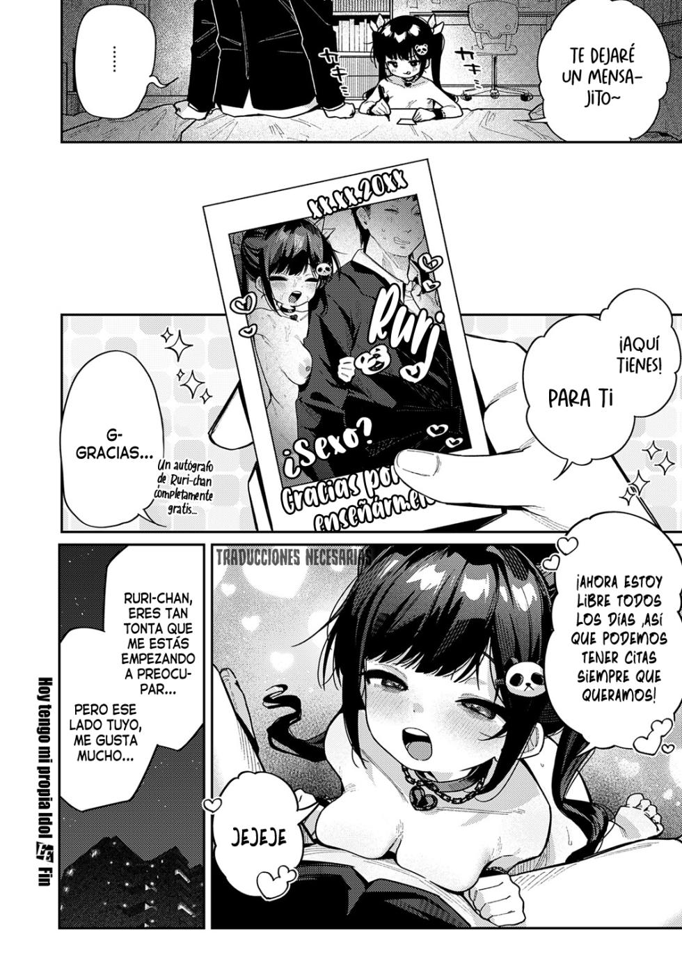 [Arurumo] Kyou wa Boku dake no Idol | Hoy tengo mi propia Idol (COMIC ExE 74) [Spanish] [Traducciones Necesarias] [Digital] - Page 40