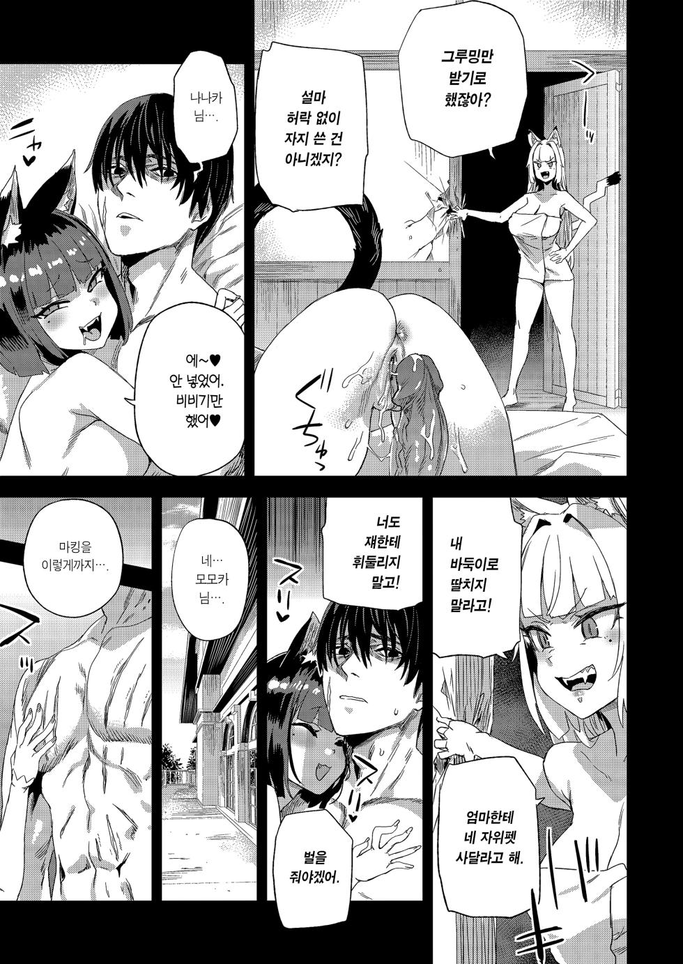 [Fatalpulse (Asanagi)] Nekozoku Musume wa Ningen o Kau. - CAT GIRLS KEEP A HUMAN | 묘족녀는 인간을 기른다. [Korean] [Team Edge] [Decensored] - Page 10