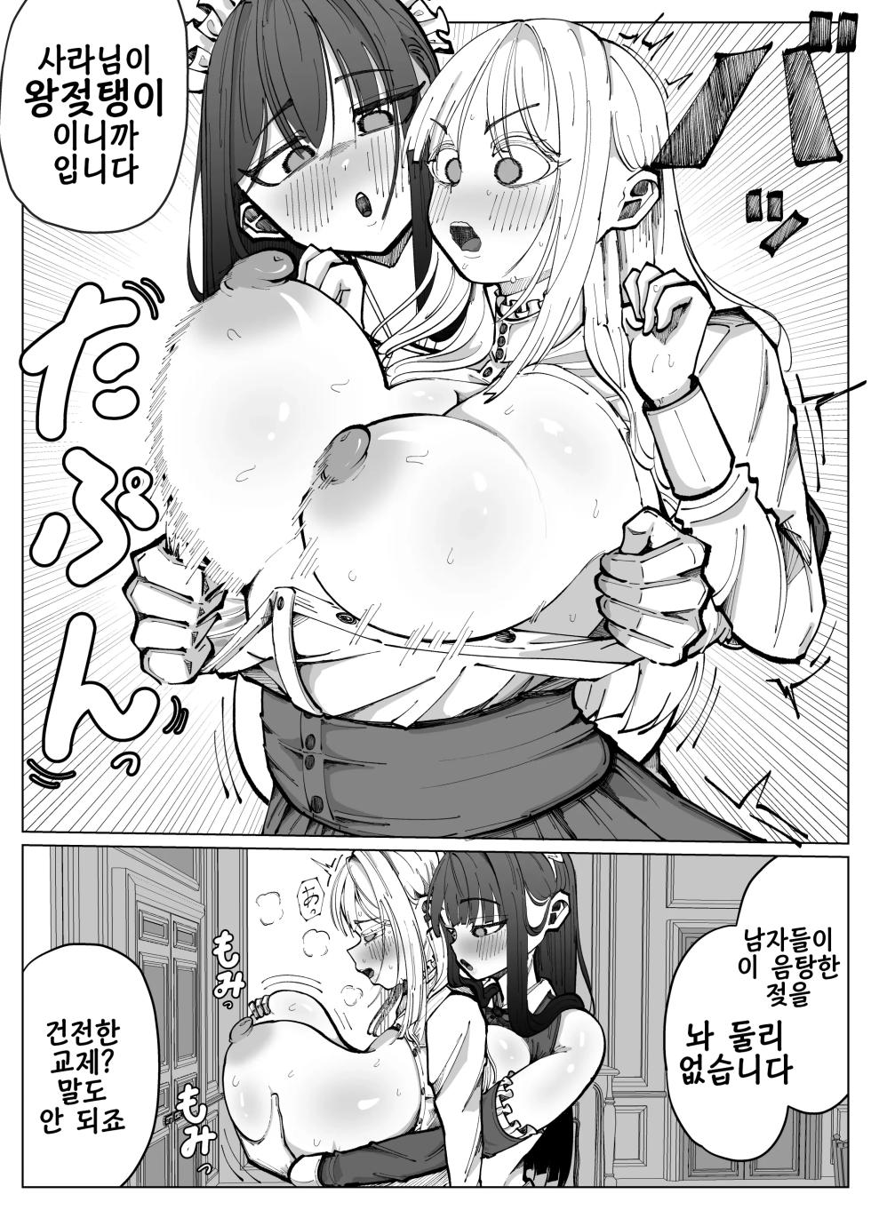 [atahutahutaba] Futanari Maid to Ojou-sama no Dosukebe Daisakusen | 후타나리 메이드와 아가씨의 씹음탕 대작전 [Korean] [Digital] - Page 9
