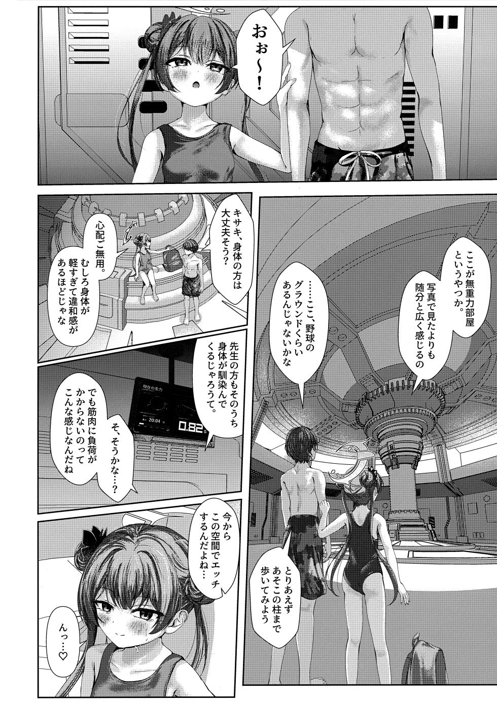 (C108) [HUNGRRRRY (qNdEbASeR)] Monchousama in the Ero Gravity (Blue Archive) - Page 5
